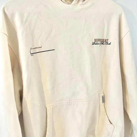 Represent Patrons of the Club White Hoodie - Picture 5 of 5